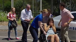 Piper Willis, Karl Kennedy, Paige Novak, Jack Callahan in Neighbours Episode 