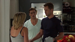 Steph Scully, Aaron Brennan, Mark Brennan in Neighbours Episode 7578