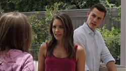 Piper Willis, Paige Novak, Jack Callahan in Neighbours Episode 