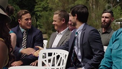 Aaron Brennan, Paul Robinson, David Tanaka in Neighbours Episode 7580