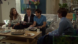 Amy Williams, Paul Robinson, David Tanaka, Jimmy Williams in Neighbours Episode 