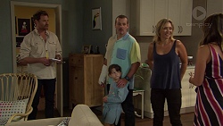 Shane Rebecchi, Toadie Rebecchi, Nell Rebecchi, Steph Scully, Paige Novak in Neighbours Episode 