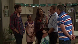 Shane Rebecchi, Kirsha Rebecchi, Dipi Rebecchi, Nell Rebecchi, Toadie Rebecchi, Karl Kennedy in Neighbours Episode 7586