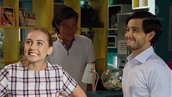 Piper Willis, Leo Tanaka, David Tanaka in Neighbours Episode 7591