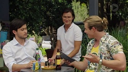 David Tanaka, Leo Tanaka, Jacob Von-Blum in Neighbours Episode 