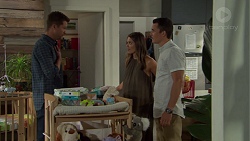 Mark Brennan, Paige Smith, Jack Callahan in Neighbours Episode 7594