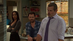 Mishti Sharma, Shane Rebecchi, Toadie Rebecchi in Neighbours Episode 7597