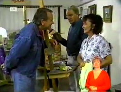 Doug Willis, Tom Weaver, Pam Willis in Neighbours Episode 