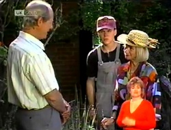 Len Mangel, Michael Martin, Helen Daniels in Neighbours Episode 