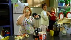 Bree Timmins, Lyn Scully, Oscar Scully in Neighbours Episode 