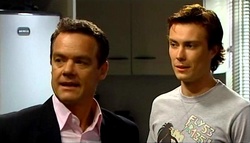 Paul Robinson, Robert Robinson (posing as Cameron Robinson) in Neighbours Episode 4937