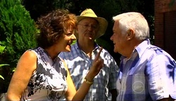 Mishka Schneiderova, Harold Bishop, Lou Carpenter in Neighbours Episode 