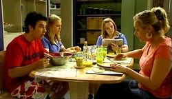 Stingray Timmins, Janae Timmins, Bree Timmins, Janelle Timmins in Neighbours Episode 