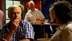 Lou Carpenter, Harold Bishop, Mishka Schneiderova in Neighbours Episode 