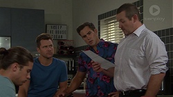 Tyler Brennan, Mark Brennan, Aaron Brennan, Toadie Rebecchi in Neighbours Episode 