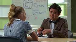 Xanthe Canning, Donald Cheng in Neighbours Episode 