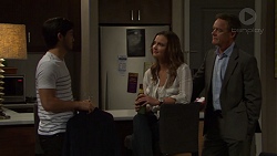 David Tanaka, Amy Williams, Paul Robinson in Neighbours Episode 7605