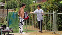 Aaron Brennan, David Tanaka in Neighbours Episode 