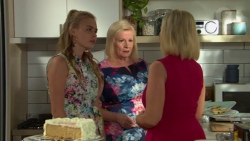 Xanthe Canning, Sheila Canning, Brooke Butler in Neighbours Episode 