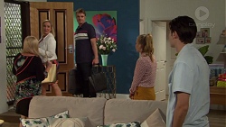 Sheila Canning, Brooke Butler, Gary Canning, Xanthe Canning, Ben Kirk in Neighbours Episode 7610