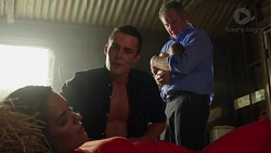 Paige Smith, Jack Callahan, Gabriel Smith, Karl Kennedy in Neighbours Episode 7613