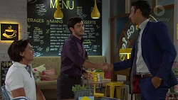 Leo Tanaka, David Tanaka, Tom Quill in Neighbours Episode 7613