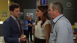 Finn Kelly, Elly Conway, Karl Kennedy in Neighbours Episode 