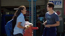 Yashvi Rebecchi, Ben Kirk in Neighbours Episode 7615