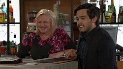 Sheila Canning, David Tanaka in Neighbours Episode 