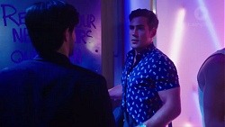 David Tanaka, Aaron Brennan in Neighbours Episode 