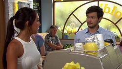 Mishti Sharma, David Tanaka in Neighbours Episode 