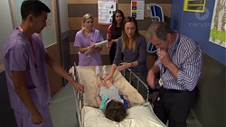 Sandra Kriptic, Dipi Rebecchi, Sonya Rebecchi, Nell Rebecchi, Karl Kennedy in Neighbours Episode 