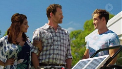 Dipi Rebecchi, Shane Rebecchi, Aaron Brennan in Neighbours Episode 