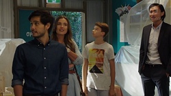 David Tanaka, Amy Williams, Jimmy Williams, Leo Tanaka in Neighbours Episode 7625