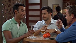 Tom Quill, David Tanaka, Paul Robinson in Neighbours Episode 