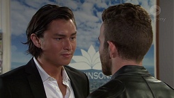 Leo Tanaka, Mannix Foster in Neighbours Episode 