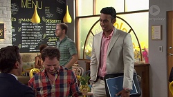 Aaron Brennan, Shane Rebecchi, Tom Quill in Neighbours Episode 