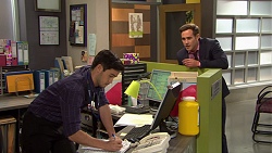 David Tanaka, Aaron Brennan in Neighbours Episode 