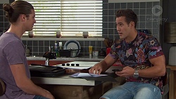 Tyler Brennan, Aaron Brennan in Neighbours Episode 