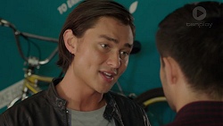 Ed Lee, David Tanaka in Neighbours Episode 7637