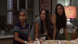 Kirsha Rebecchi, Mishti Sharma, Yashvi Rebecchi in Neighbours Episode 7643