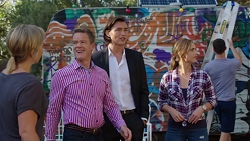 Steph Scully, Paul Robinson, Leo Tanaka, Amy Williams in Neighbours Episode 7646