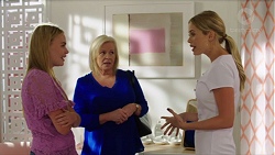 Xanthe Canning, Sheila Canning, Courtney Grixti in Neighbours Episode 7652