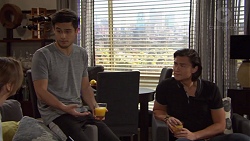 Amy Williams, David Tanaka, Leo Tanaka in Neighbours Episode 7654