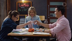 Sonya Rebecchi, Steph Scully, Jack Callahan in Neighbours Episode 7655