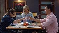 Sonya Rebecchi, Steph Scully, Jack Callahan in Neighbours Episode 