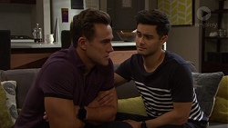 Aaron Brennan, David Tanaka in Neighbours Episode 7656