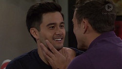 David Tanaka, Aaron Brennan in Neighbours Episode 7656