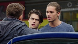 Evan Lewis, Ben Kirk, Tyler Brennan in Neighbours Episode 