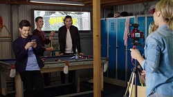 David Tanaka, Jack Callahan, Leo Tanaka, Steph Scully in Neighbours Episode 7659